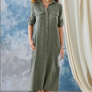 Cloth & Stone tencell dress sz S